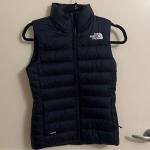 The North Face Dark Blue Puffer Vest
